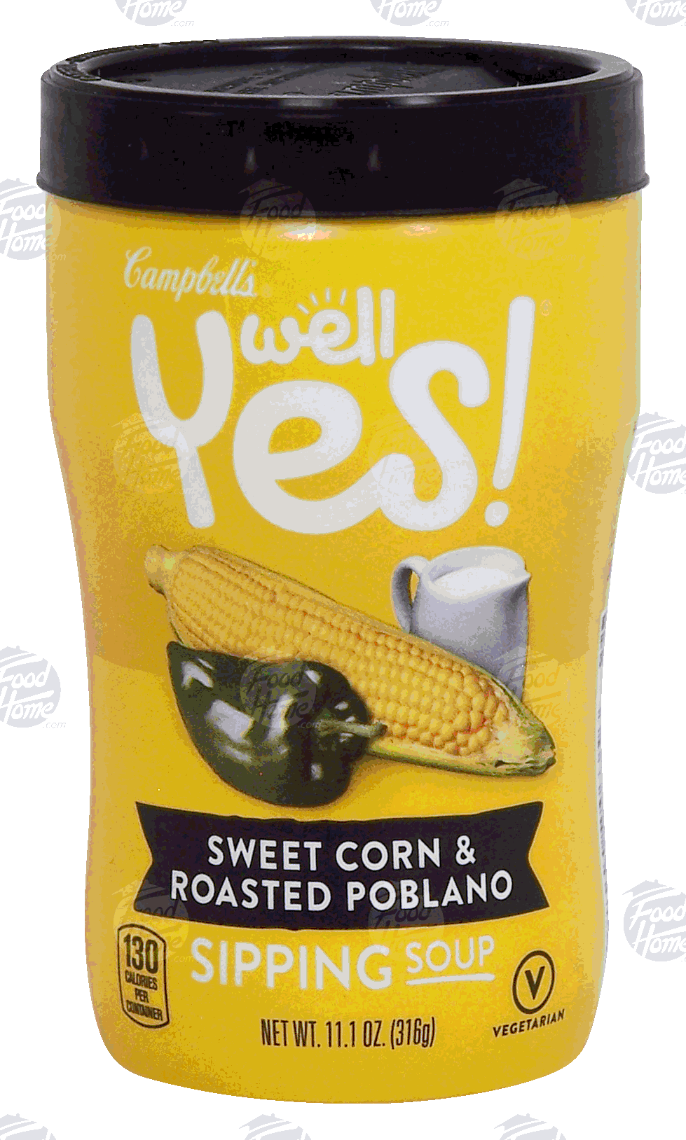 Campbell's Well Yes! sweet corn & roasted poblano sipping soup Full-Size Picture